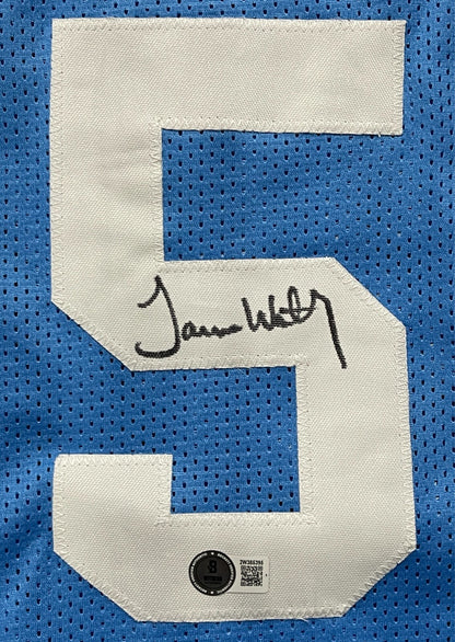 James Worthy Autographed North Carolina Custom Basketball Jersey