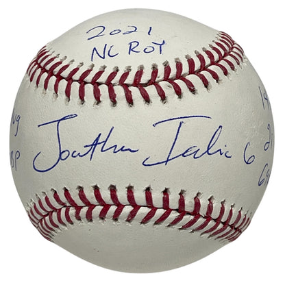 Jonathan India Signed Official MLB Baseball w/ ROY & Stats PSA ITP