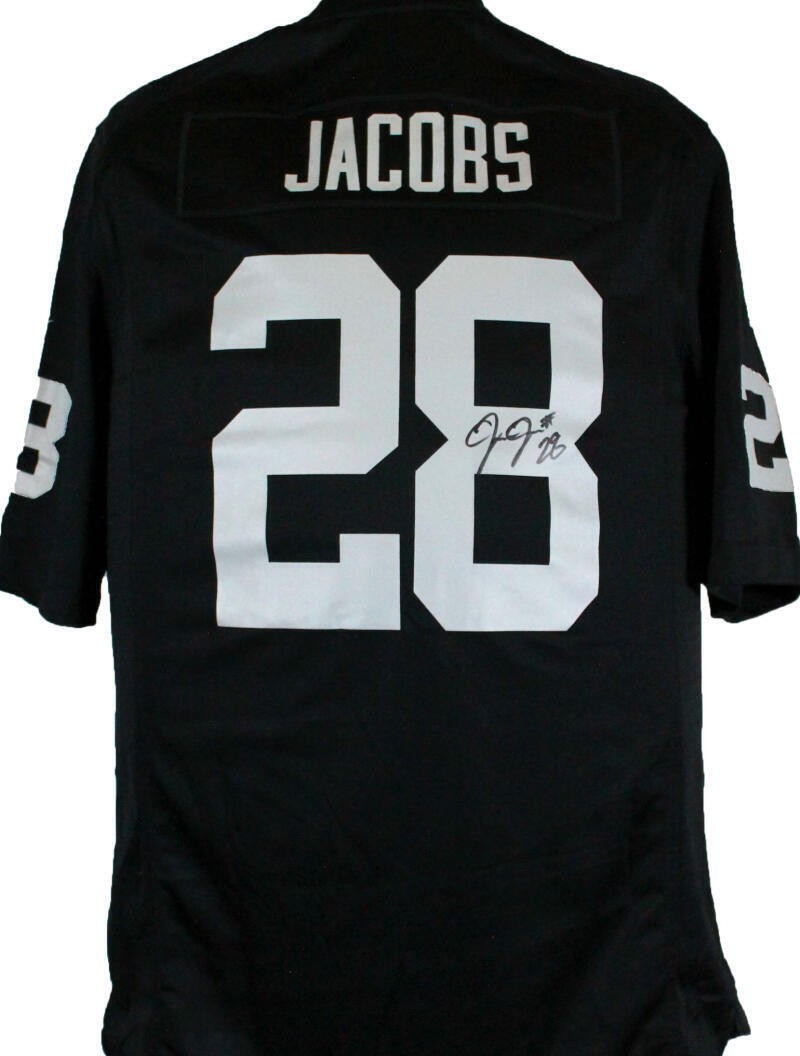 Josh Jacobs Autographed Las Vegas Raiders Black Nike Game Jersey