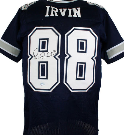 Michael Irvin Signed Dallas Cowboys Blue Custom Jersey