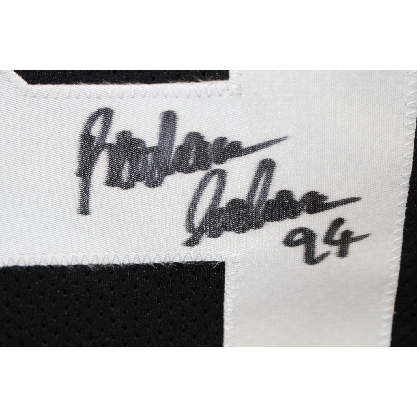Rashaan Salaam Autographed Custom Black Jersey with "94" Inscription