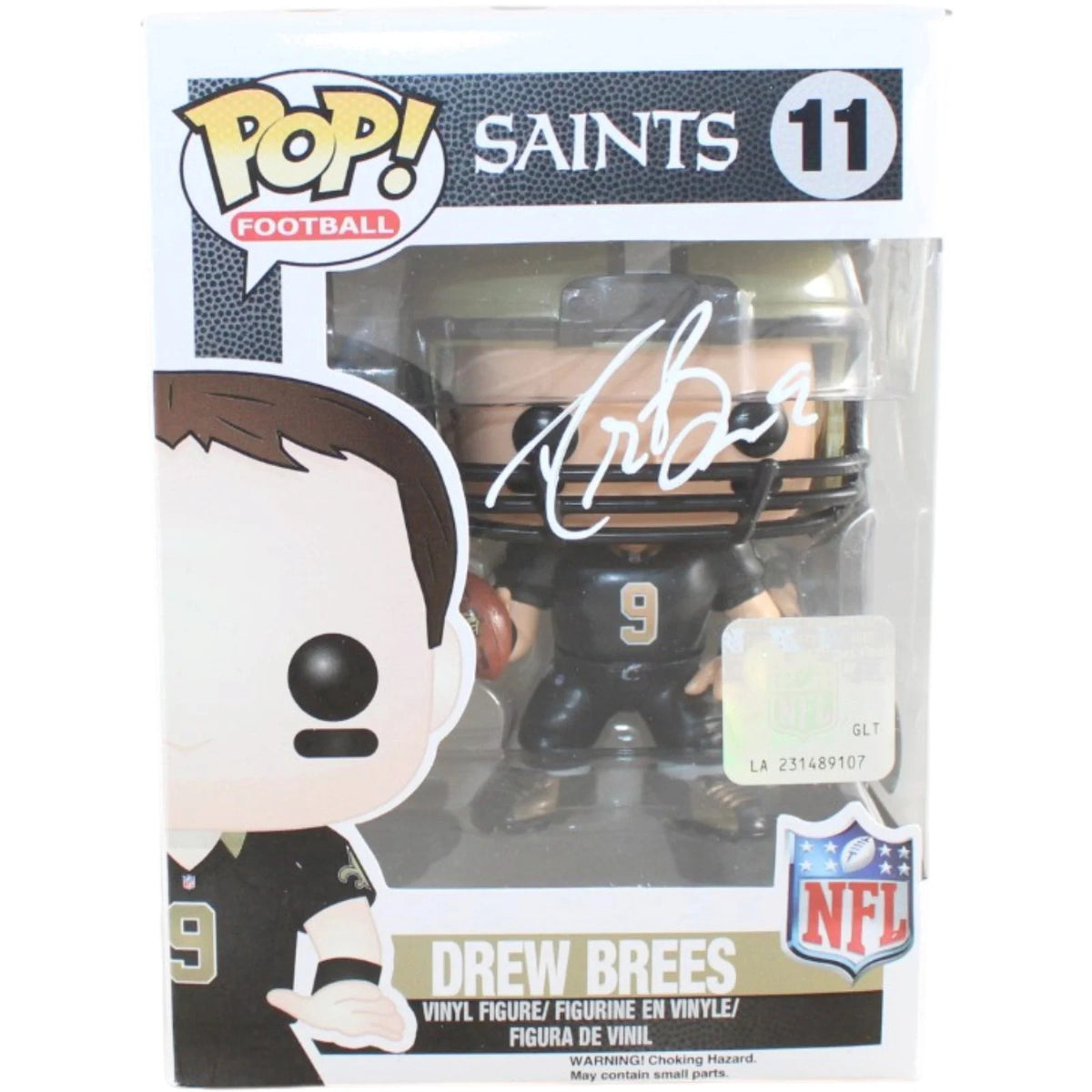 Drew Brees Signed New Orleans Saints Funko Pop #11