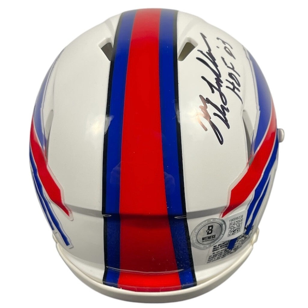Joe DeLamielleure Signed Buffalo Bills Speed Mini Helmet HOF 03 BAS