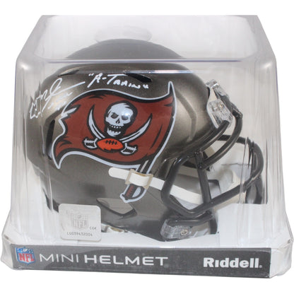 Mike Alstott Signed Tampa Bay Buccaneers Throwback Mini Helmet (A Train)