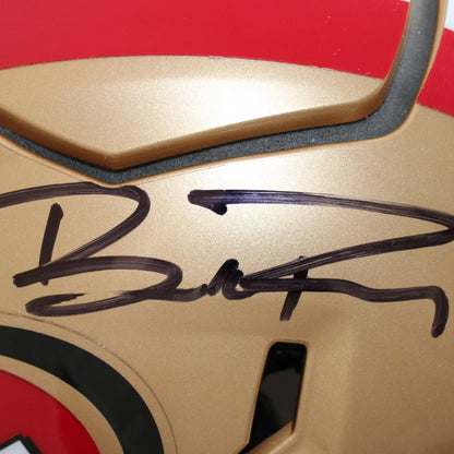 Brock Purdy & George Kittle Signed San Francisco 49ers Speedflex Helmet