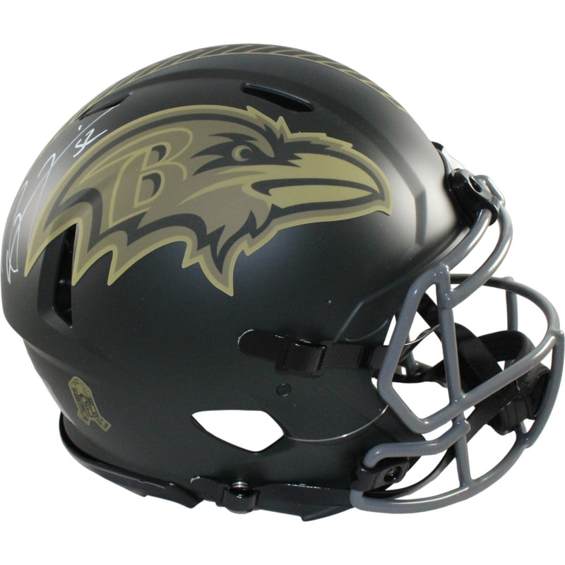 Ray Lewis Signed Baltimore Ravens 2025 Salute to Service Authentic Helmet