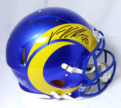 Von Miller Signed Los Angeles Rams Full Size Speed Authentic Helmet - Black