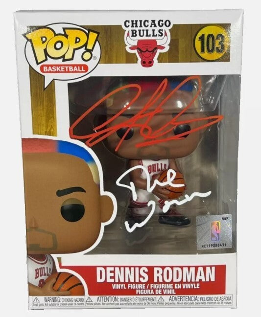 Dennis Rodman Signed Chicago Bulls "The Worm" Funko Pop #103