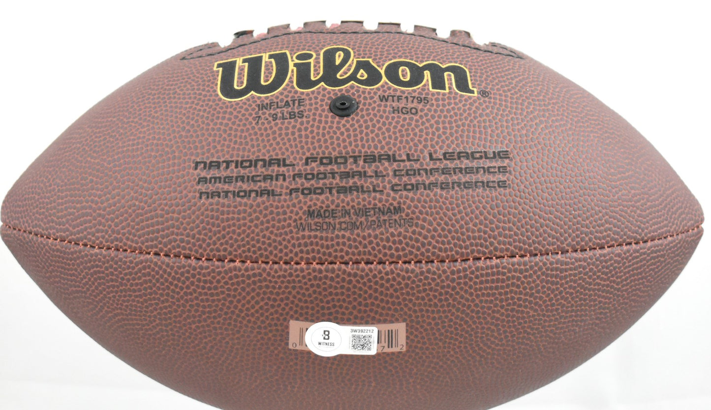 Jim McMahon Autographed Chicago Bears Wilson Football