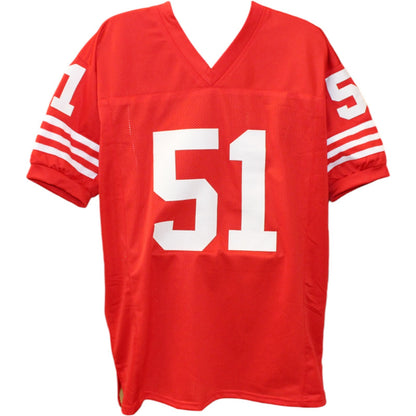 Ken Norton Jr. Autographed Pro Style Red Football Jersey