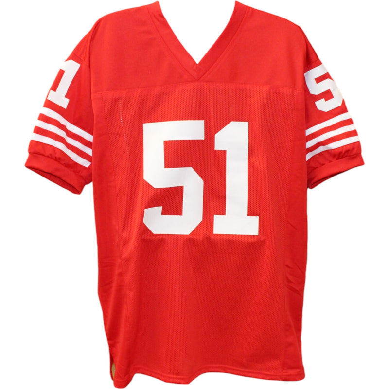 Ken Norton Jr. Autographed Pro Style Red Football Jersey