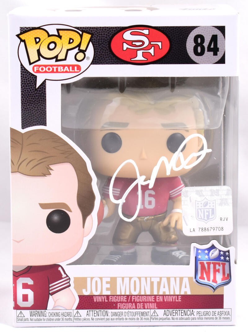 Joe Montana Signed San Francisco 49ers Funko Pop #84 White Jersey