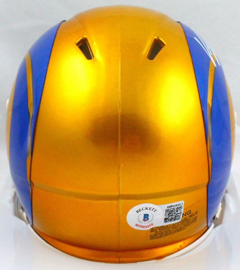 Von Miller Signed Los Angeles Rams Riddell Flash Speed Mini Helmet