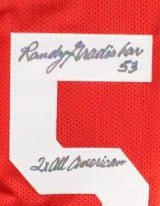 Randy Gradishar Signed College Style Red Jersey (2x All American)