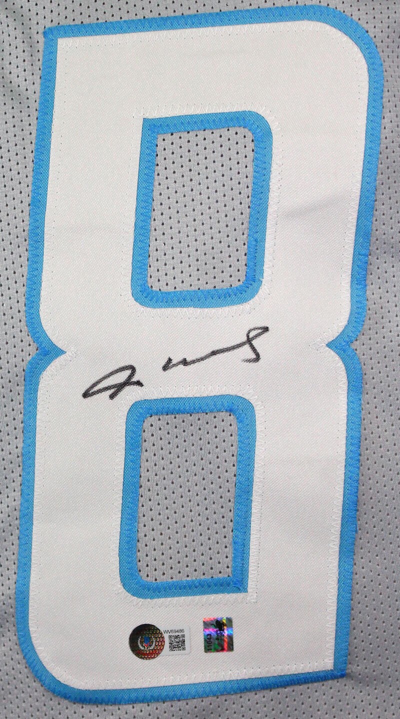Jameson Williams Autographed Detroit Lions Grey Custom Jersey