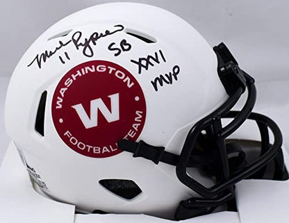 Mark Rypien Signed Washington Football Team Lunar Speed Mini Helmet (SB MVP)