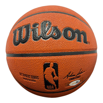 Marcus Camby, Latrell Sprewell & Larry Johnson Signed Wilson Basketball