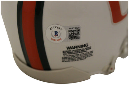 Ray Lewis Autographed Miami Hurricanes VSR4 Mini Helmet
