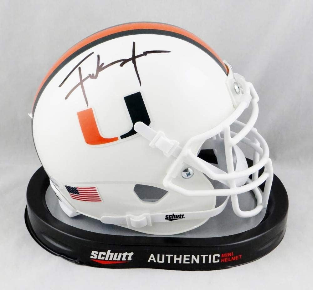 Frank Gore Signed Miami Hurricanes Mini Helmet