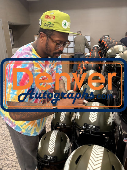 Von Miller Autographed Denver Broncos 2022 Salute to Service Full Size Helmet
