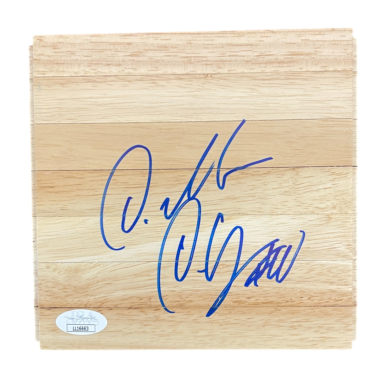 DeMar DeRozan Signed Basketball Floorboard (JSA COA)