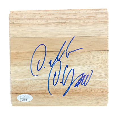 DeMar DeRozan Signed Basketball Floorboard (JSA COA)