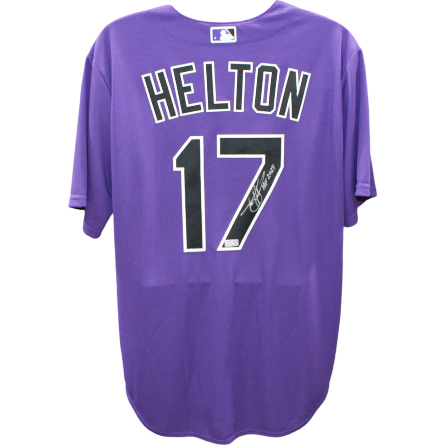 Todd Helton Colorado Rockies Signed Purple Nike Jersey HOF Inscription