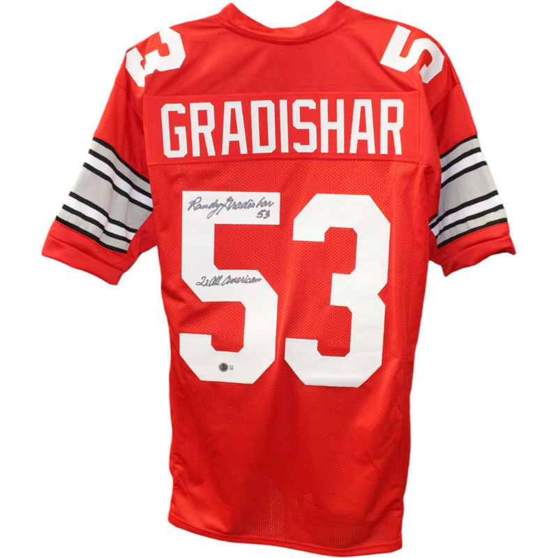 Randy Gradishar Signed College Style Red Jersey (2x All American)
