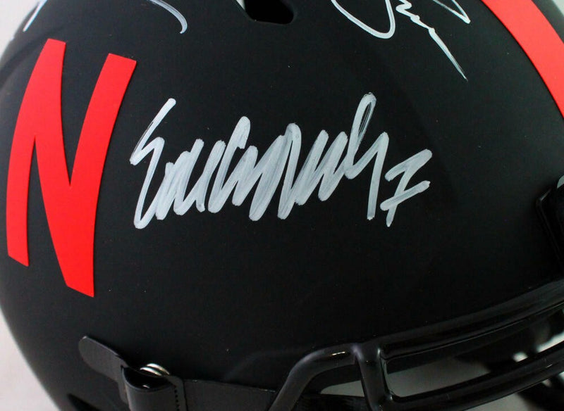Eric Crouch, Mike Rozier & Johnny Rodgers Signed Nebraska Eclipse Helmet