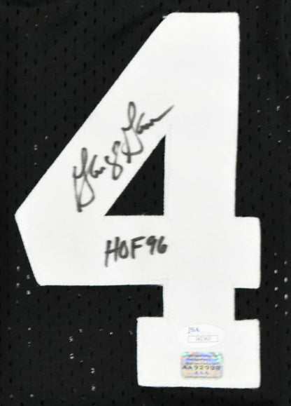 George Gervin Autographed San Antonio Spurs Style Black Custom Jersey