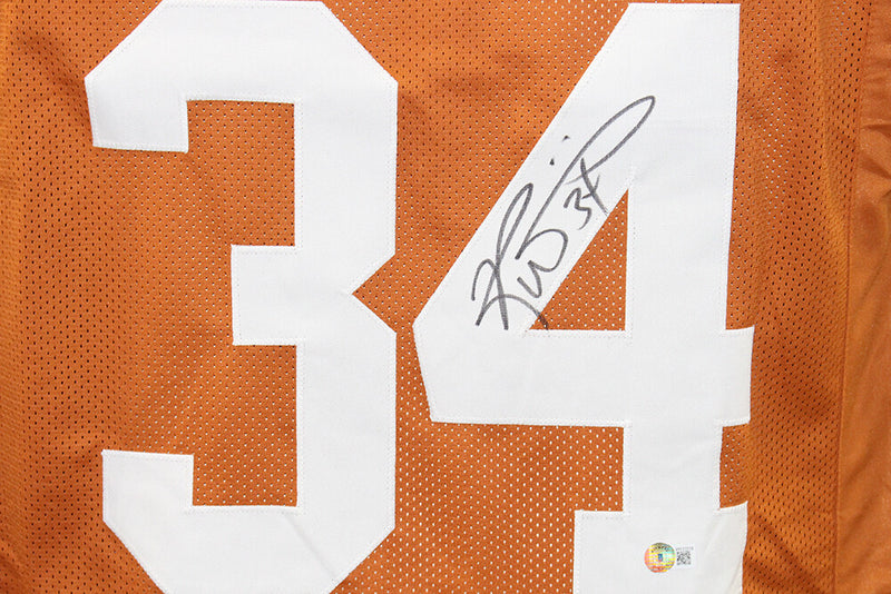 Ricky Williams Autographed Texas Longhorns Style Custom Football Jersey