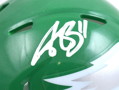 A.J. Brown Signed Philadelphia Eagles 2023 Alternate Mini Helmet