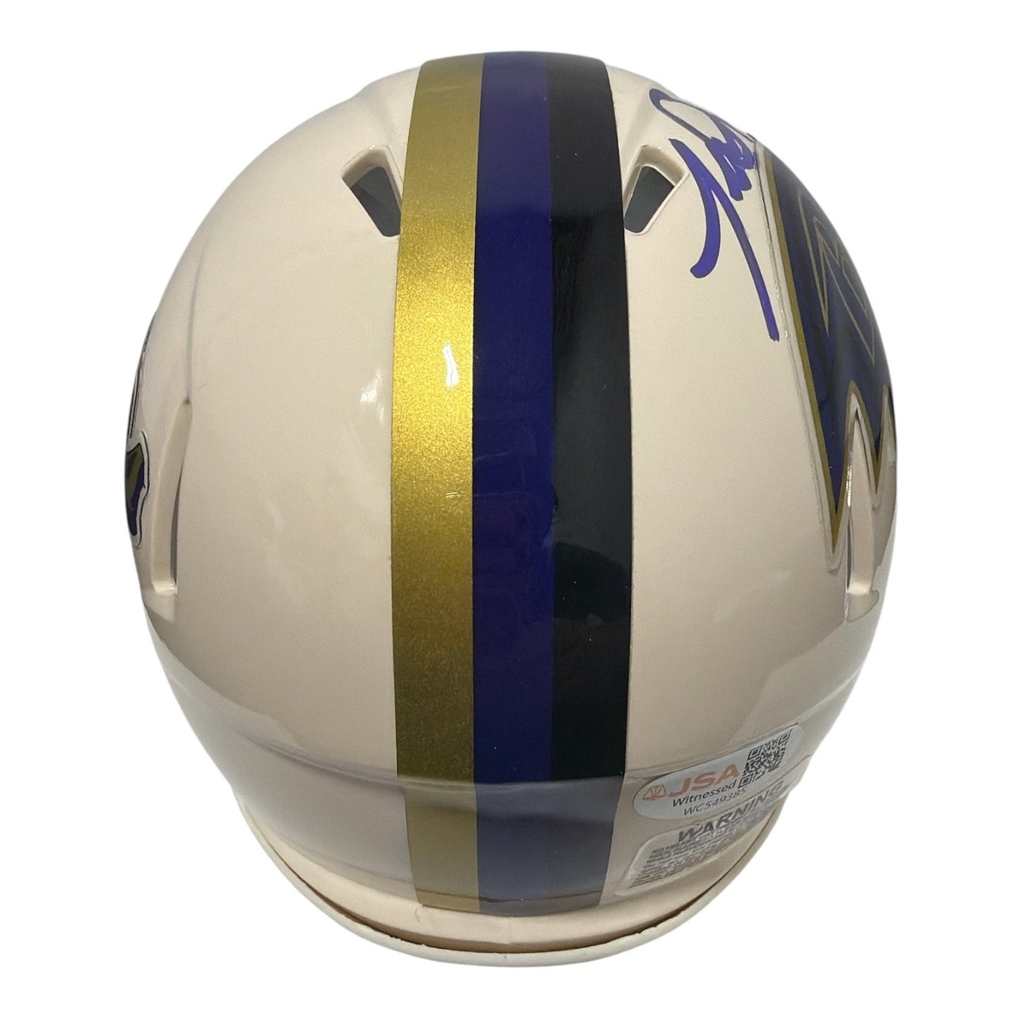 Terrell Suggs Signed Baltimore Ravens Throwback Mini Helmet