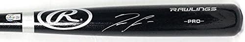 Ronald Acuna Jr. Autographed Black Baseball Bat