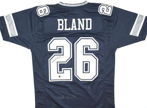 DaRon Bland Autographed Dallas Cowboys Custom Blue Jersey