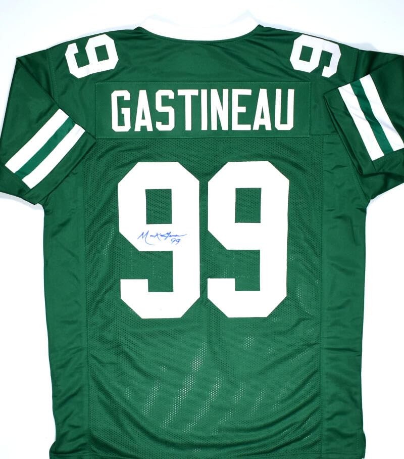 Mark Gastineau Autographed New York Jets Green Custom Jersey
