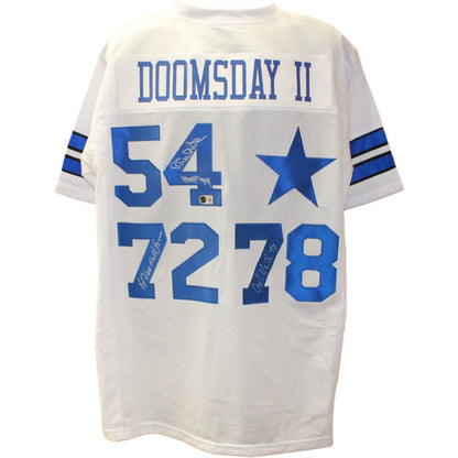 Danny White, John Dutton & Ed "Too Tall" Jones Signed Cowboys Jersey