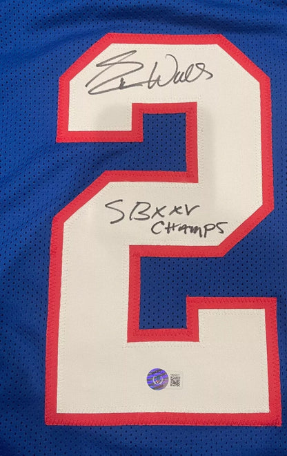 Everson Walls New York Giants Signed Jersey SB XXV Champs Beckett COA