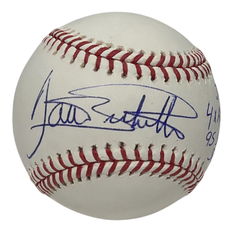 Dante Bichette Signed Official MLB Baseball with 5 Inscriptions