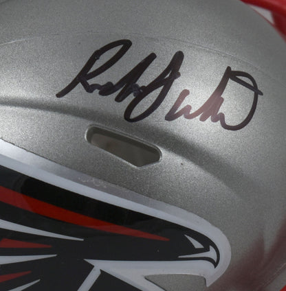 Roddy White Signed Atlanta Falcons Flash Speed Mini Helmet