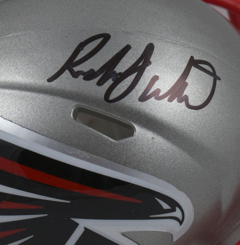 Roddy White Signed Atlanta Falcons Flash Speed Mini Helmet