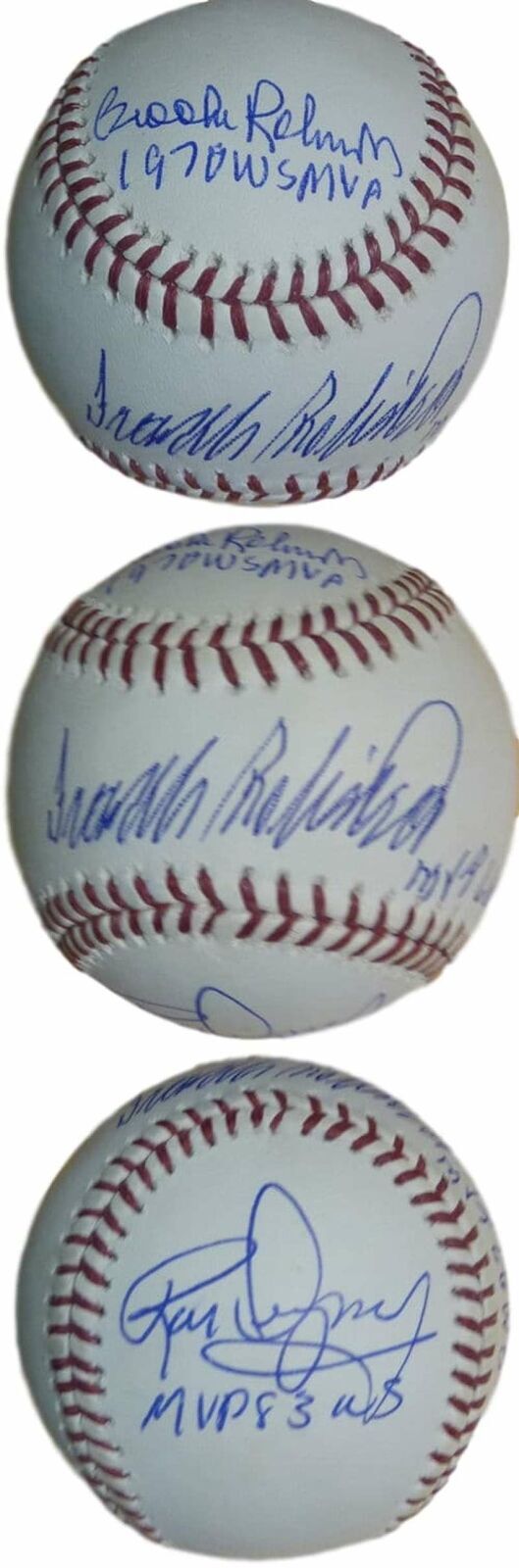 Robinson, Robinson & Dempsey Signed Baltimore Orioles WS MVP Baseball