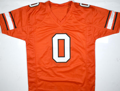 Ollie Gordon II Signed Orange Custom Football Jersey