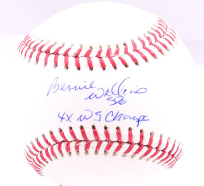 Bernie Williams Autographed Official MLB Baseball - 4x WS Champs
