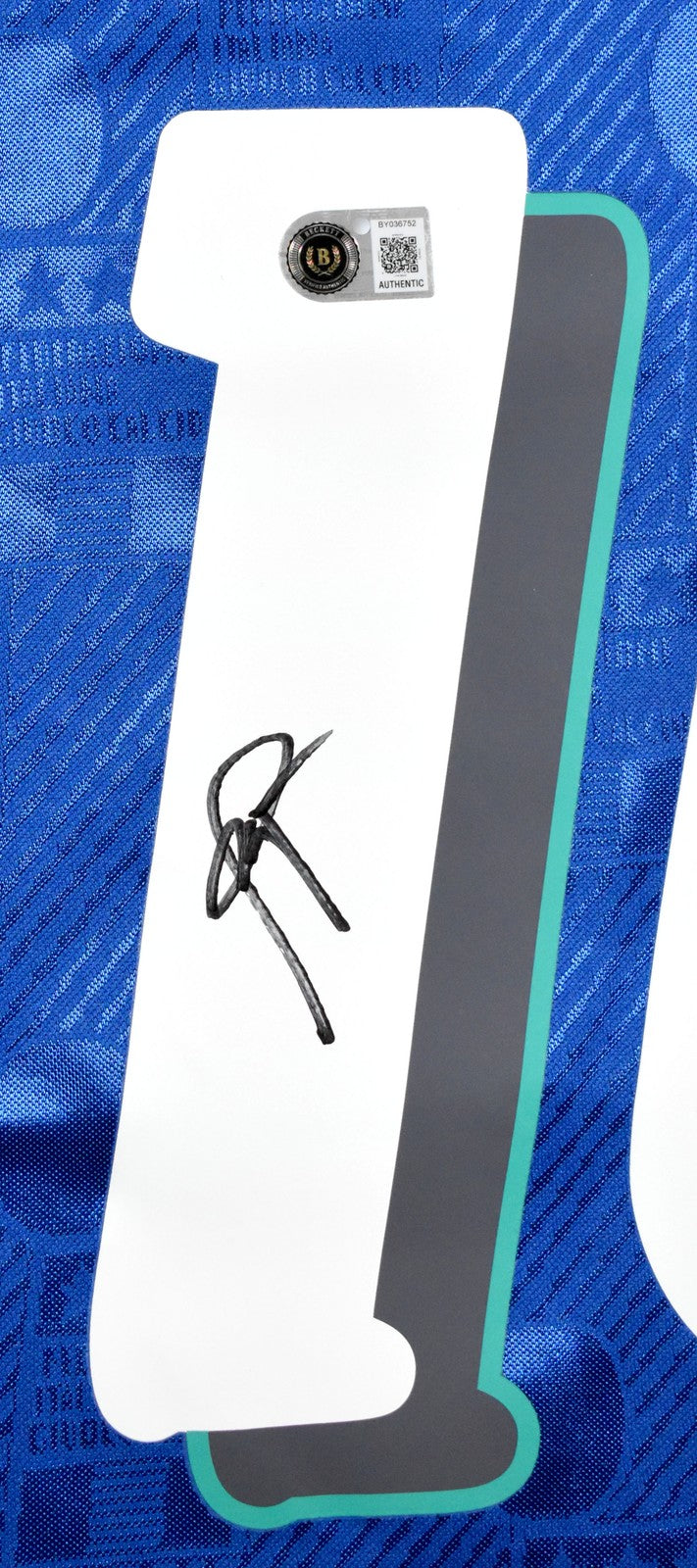 Roberto Baggio Autographed Italy Home Soccer Jersey