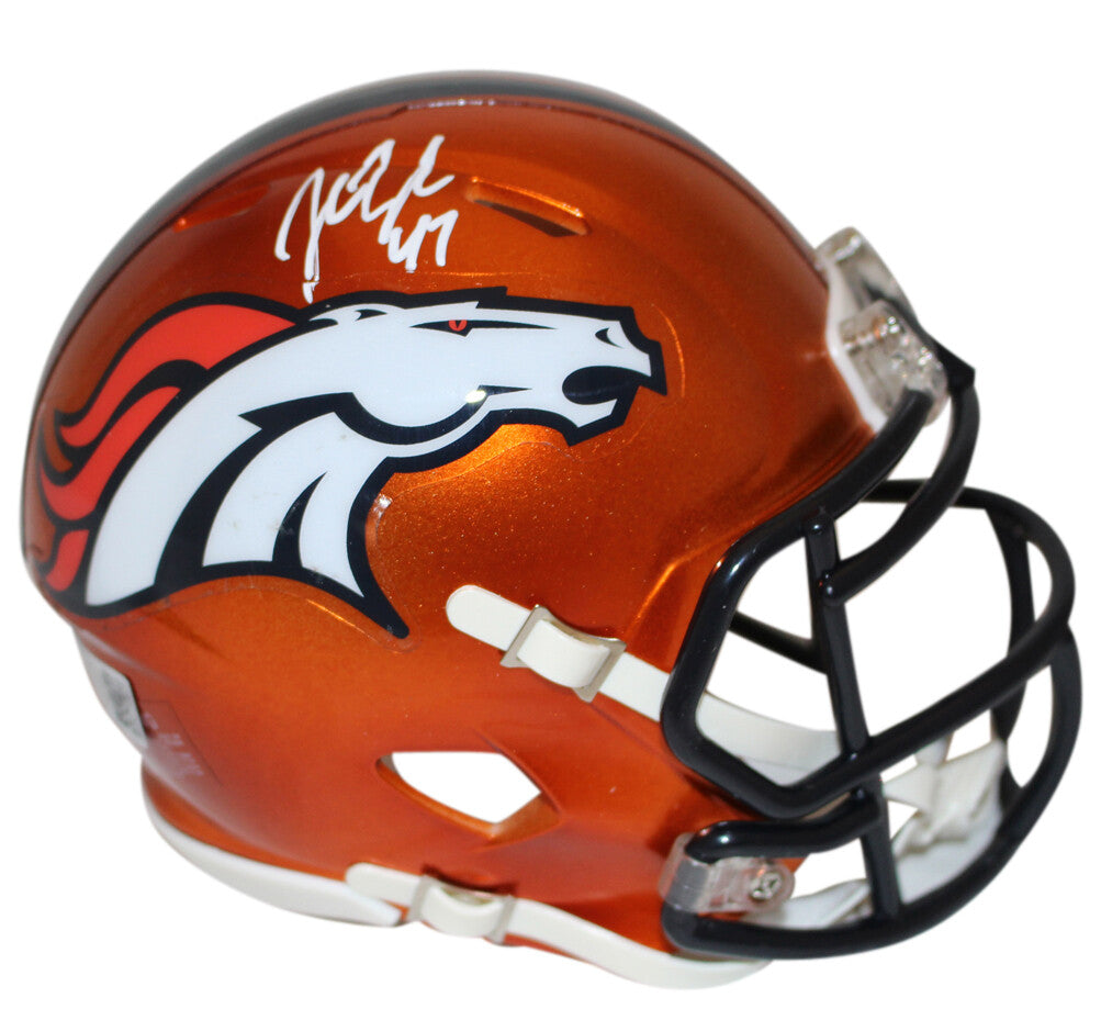John Lynch Denver Broncos Autographed Flash Mini Helmet Beckett
