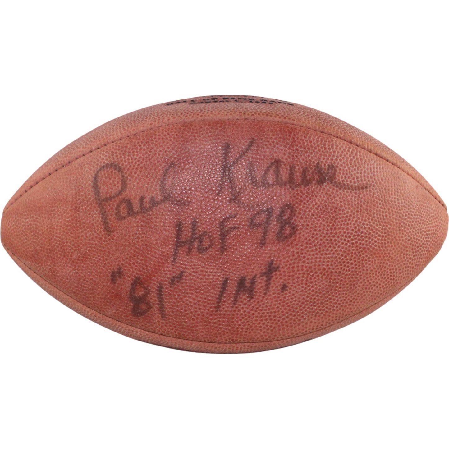 Paul Krause Signed Minnesota Vikings 1998 Hall of Fame Game Football