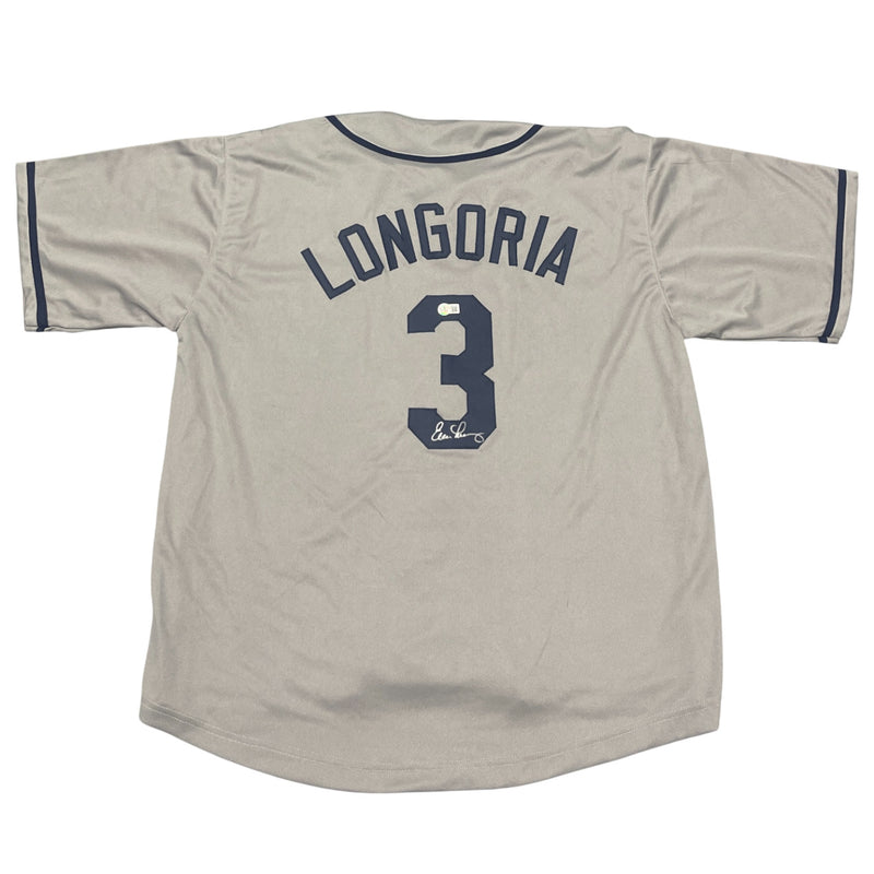 Evan Longoria Signed Tampa Bay Rays Custom Jersey (Beckett COA)