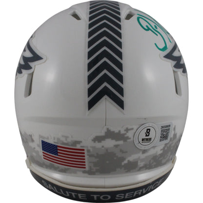 Brian Dawkins Signed Philadelphia Eagles 2024 Salute to Service Mini Helmet