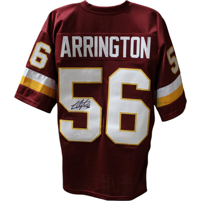 Lavar Arrington Autographed Pro Style Football Jersey (JSA)